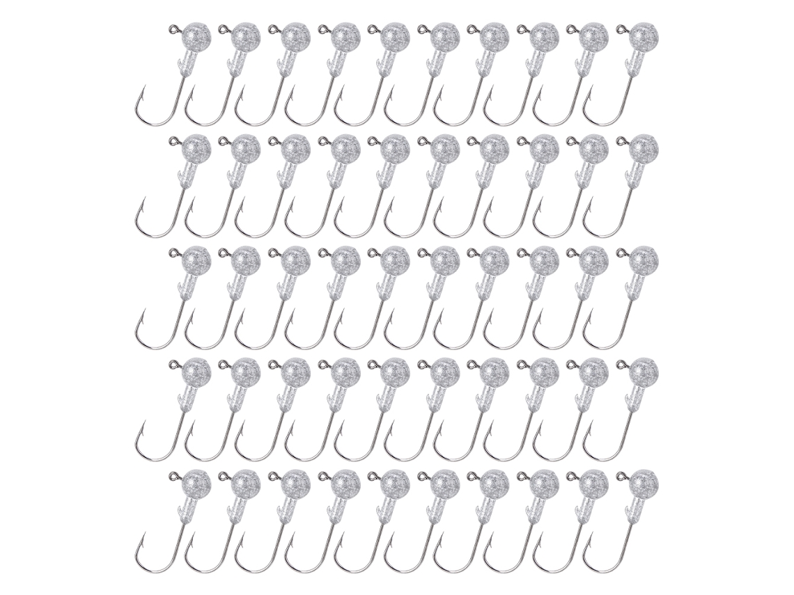 Isqueiro de Pesca Jig Afiado Acessorios Bait 50pcs