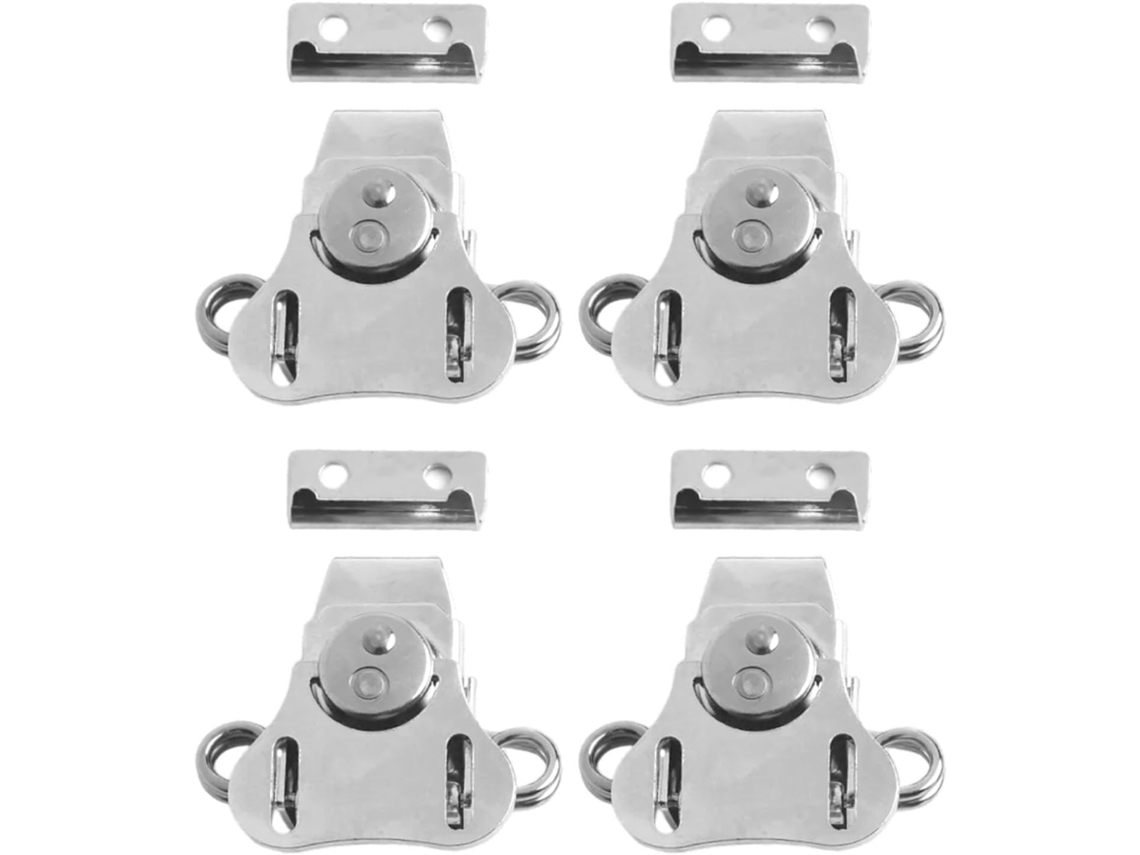 Conjunto de 4 borboletas com motivos de mola para decorar guarda-roupas, gavetas e outros objetos.