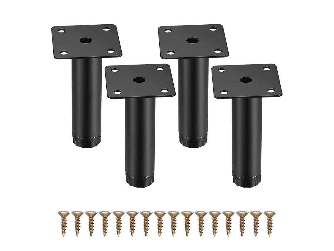 Pés Para Móveis, Em Metal, 10 Cm, Ajustáveis, Para Cadeiras, Mesas, Sofás