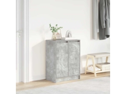 Vidaxl Sapateira 57x34x76 Cm Derivados De Madeira Cinzento Cimento