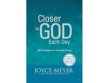Livro Closer to God Each Day de Joyce Meyer (Inglês - Capa Dura)