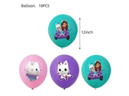 Decorações De Aniversário Gabby Gabby Dollhouse Party Talheres Acessórios Pratos Copos Guardanapos Canudos Balões Para Festa De Aniversário Infantil