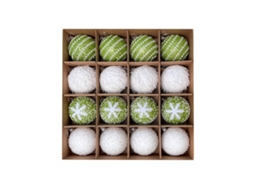 Bola De Natal De Espuma Nova, 6cm/16, Decoração, Bola De Natal De Peluche Branco Enrolado, Adornos Feitos À Mão Igvtrade