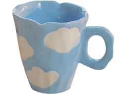 Xícara De Café Cerâmica, Cappuccino Fofa Com Alça, Aveia Para Da Manhã 300 Ml Pintada À Mão, Criativa Chá Ou Leite. Aquaforge