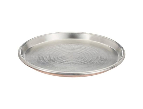 Assadeira Redonda Em Cobre Estanhado Blinky Vigor 94080 45 Aro 3 Cm Diâmetro 45 Cm