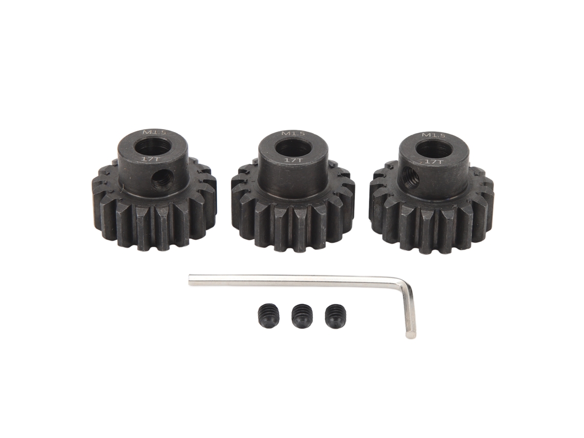 Mali conjunto de Engrenagens de Motor de Carro Rc 3pcs com Buraco Interno 8mm Aço para Carros Modelo 1/5 1/8 1/10 17t