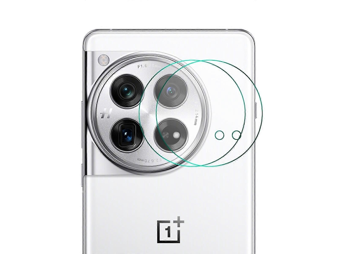 2 Unidades De Película De Vidro Temperado Enkay Hat-prince 9h Para Lente Da Câmera Traseira Do Oneplus 12