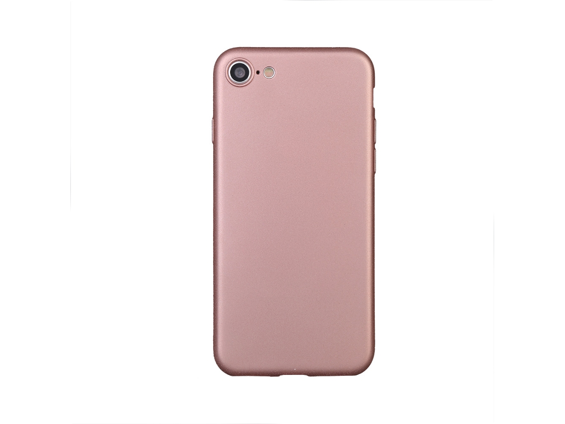 Capa de silicone TPU fina e anti impacto para iPhone 7, rosa EOOCOO