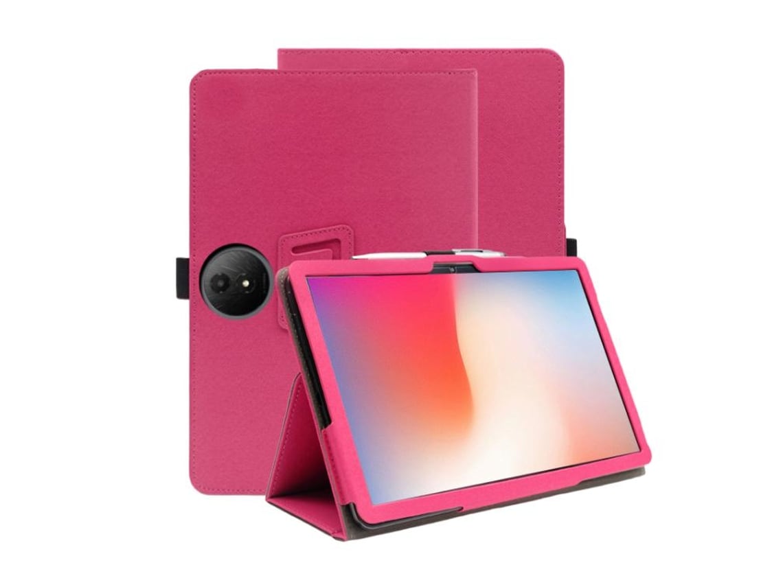 Capa De Couro Textura De Pele Halinuia, Cor Rosa‑avermelhado Para Tablet Tcl Nxtpaper 11 Plus De 11,5 Polegadas