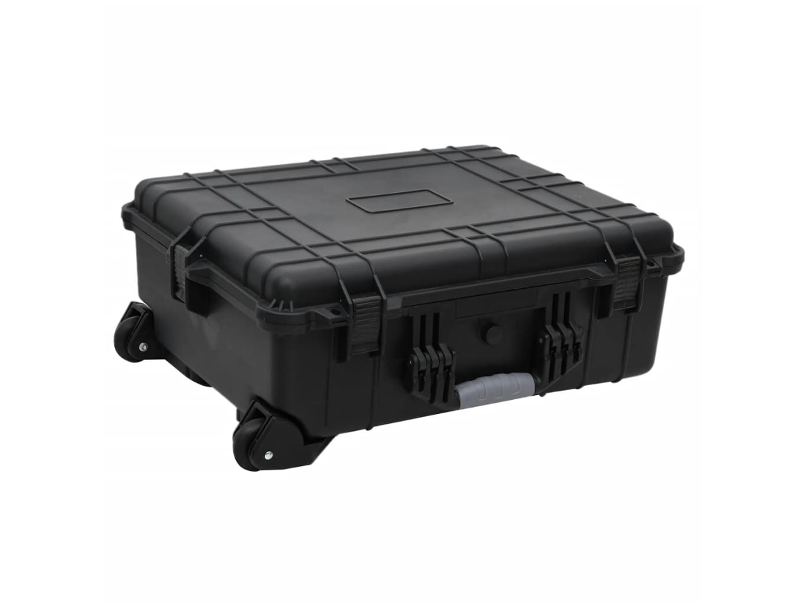 Vidaxl Mala De Viagem Com Rodas 63x50x23 Cm Pp Preto