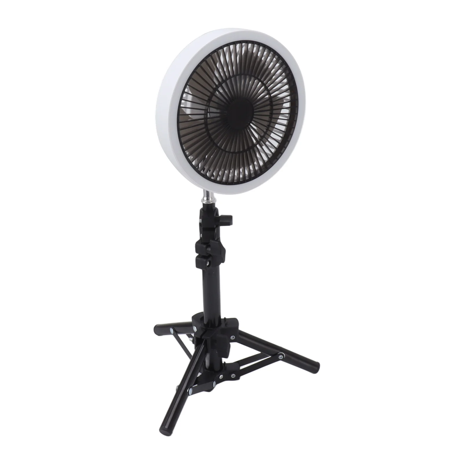 Ventilador de Chão Portátil 10000mah Recarregável Via Usb com Oscilação Ajustável MDUG (branco)