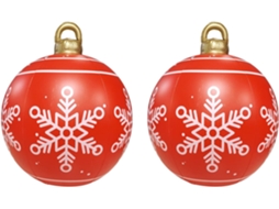 Lote De 2 Bolas De Gonflables Luminosas Em Pvc De 61 Cm, Bolas Decorativas Com Luz Led E Telecomando,