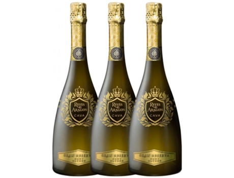 Reyes de Aragón Brut Nature Calatayud Reserva 75 cl (Caixa de 3 unidades)