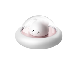 Rebe-lâmpada De Noite Pequena Para Crianças Com Carregamento Usb, 3 Níveis De Brilho, Proteção Ocular, Temporizador, Rato Fofo Rosa