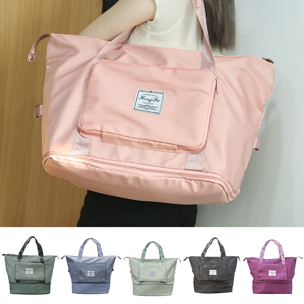 Bolsa Esportiva Dobrável e Expansível com Separação para Itens Molhados Secos, Ideal Ioga Academia, Perfeita Viagens Armazenamento. AQUAFORGE