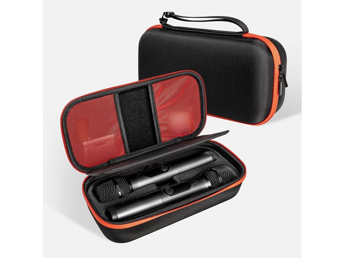 Estojo Protetor Para Microfone Sem Fio Com Sistema De 2 Microfones, Feito