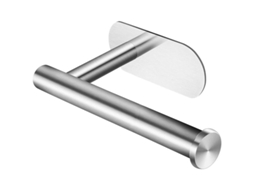 Porta Rollo De Papel Higiénico Adhesivo Inoxidable Sin Taladrar Pared Resistente Impermeable Baño Cocina