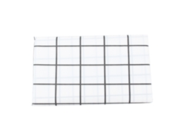 Mantel de Mesa à Prova de Óleo em PVC Preto e Branco