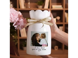 Vaso De Cerâmica Personalizado Com Foto Para A Mãe, Vaso De Flores Personalizado Com Foto Da Melhor Mãe, Dia A