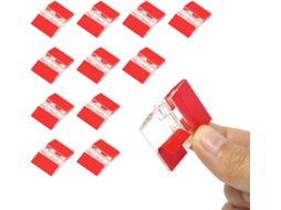 Conjunto De 12 Dobradiças Acrílicas Autoadesivas Transparentes,