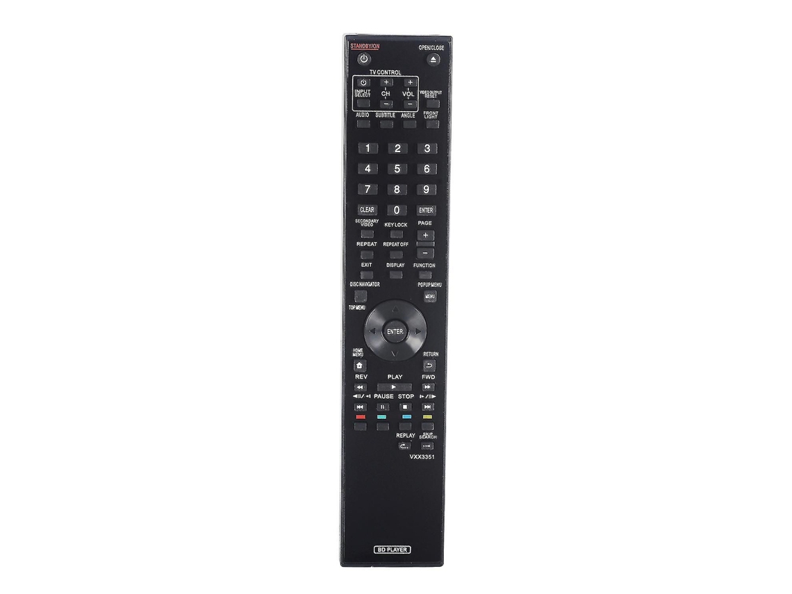Novo Controle Remoto Vxx3351 Compatível com os Leitores de Blu ray e Dvd Pioneer Bdp 09fd, Bdp 103, Bdp 120, Bdp 120fd, Bdp 121, Bdp 140, Bdp 160, Bdp 320, Bdp 330 e Bdp 31fd.