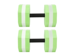 Halteres de EVA Primerox para exercícios na água 2 unidades verde branco