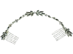 Tiara Elegante Com Pente Duplo Para Casamento, Ideal Para Celebrações E Eventos.