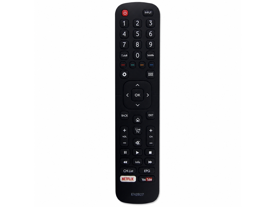 Comando À Distância Para Tv Compatível Com Hisense En2b27 Com Botões Netflix E Youtube_zhd