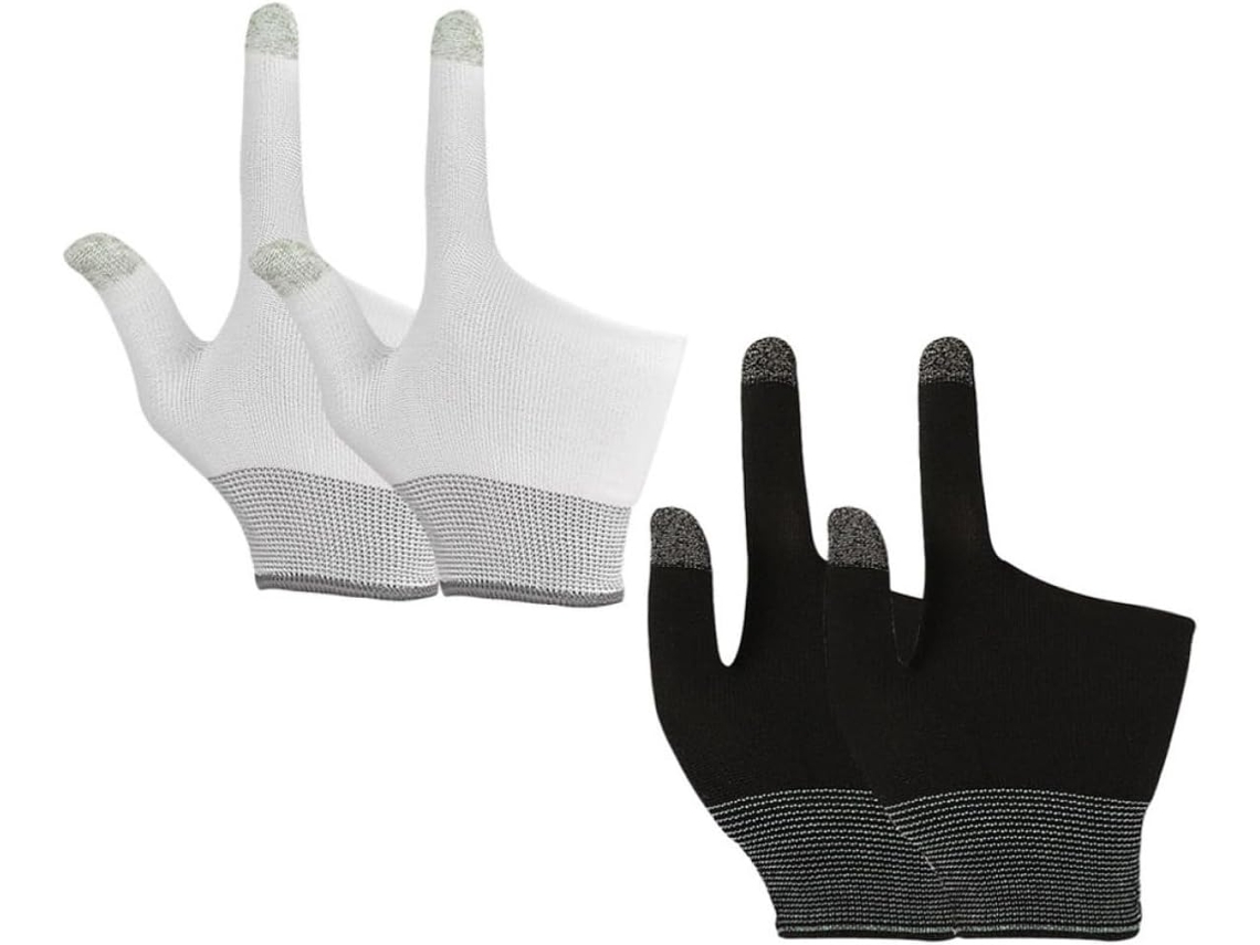 Artibetter 2 Pares De Protetores Dedo Para Tela Sensível Ao Toque Em Nylon E Grafeno, Confortáveis E Ideais Para Jogos