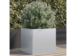 Vidaxl Vaso/floreira 49x47x46 Cm Aço Galvanizado Prateado