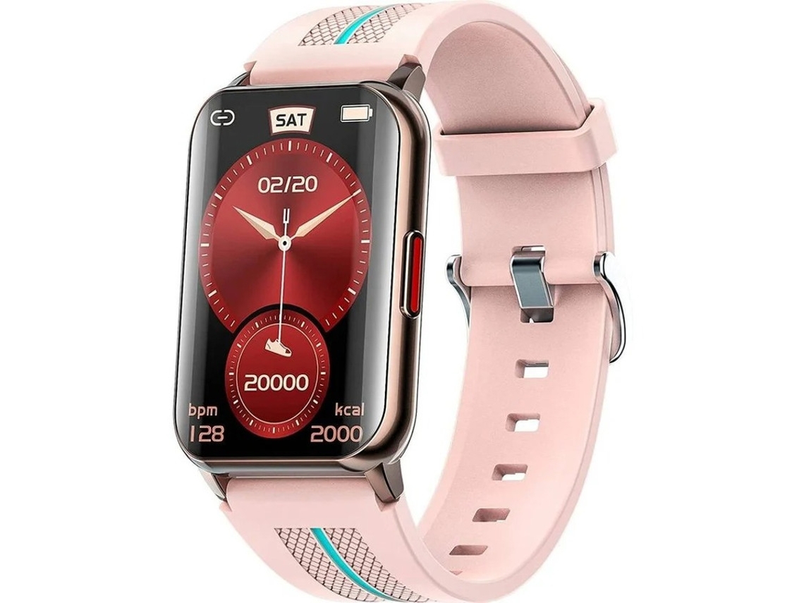 Smartwatch Android/iOS Fitness Tracker 1.57 Full Touch Heart Rate Monitor Oxygen Ip68 Homens Mulheres Rosa Bestvite