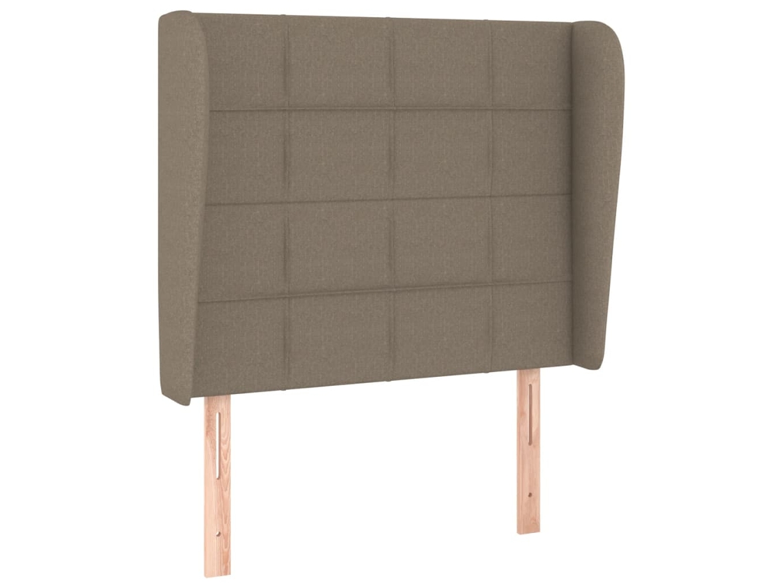 Headboard, Headboards Vidaxl Cinzento-acastanhado Tecido (103 X 23 X 118/128 Cm)