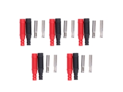 5 Conjuntos De Plug Banana De Latão Com Isolação Pa, Socket Lanterna Seguro Com Capa, 30vac‑60vdc