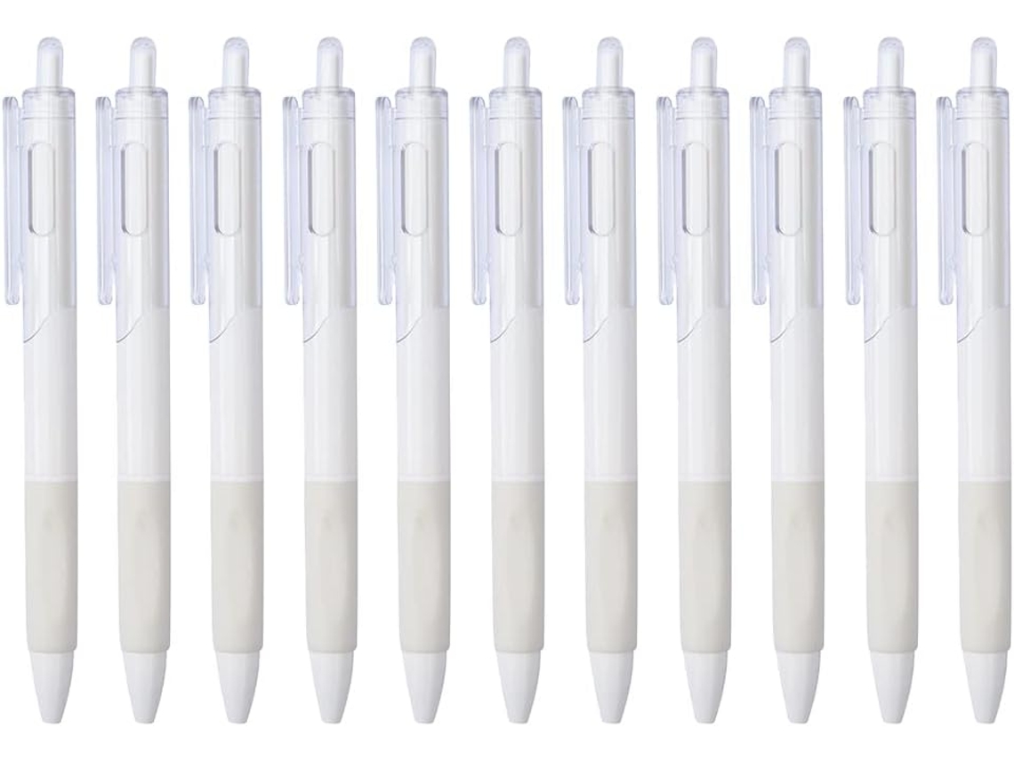 Conjunto De 10 Canetas Gel Ponta Fina 0,5 Mm E Esferográficas Da