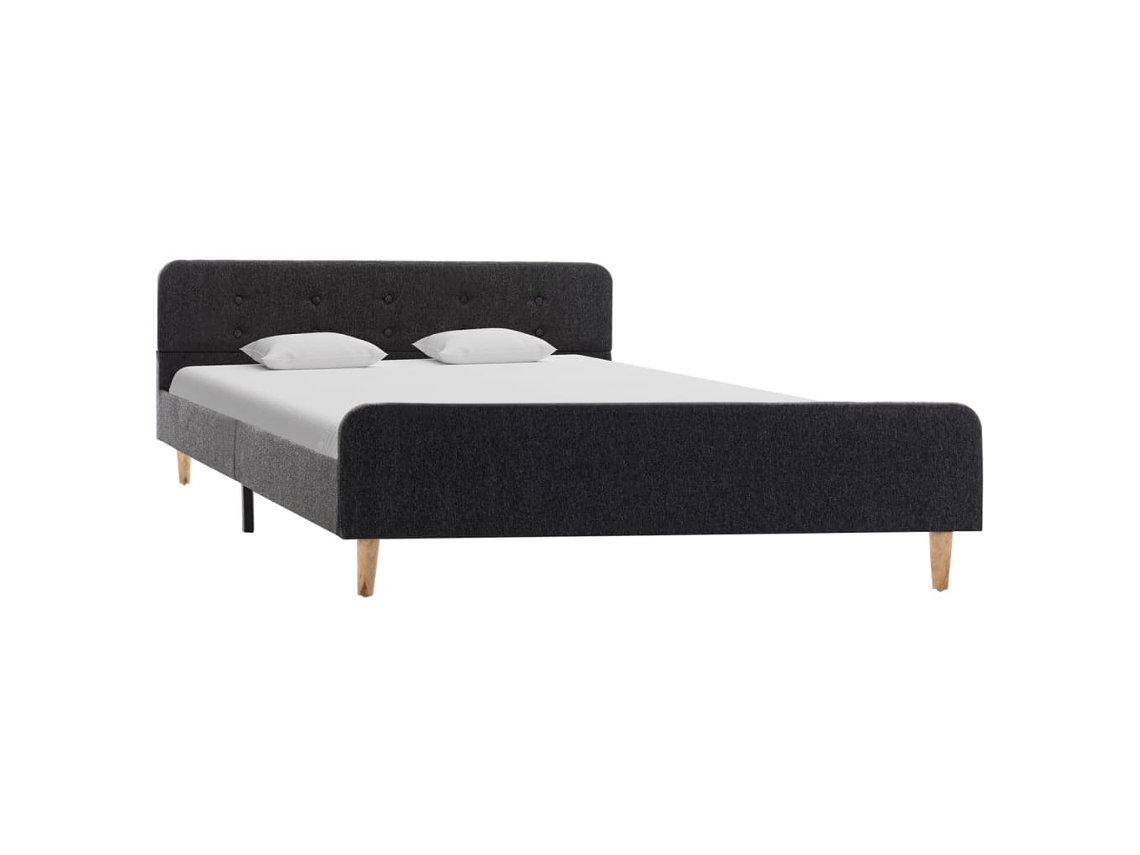 Estrutura de Cama Serapilheira Cinzento Escuro 160x200 cm MAISON EXCLUSIVE