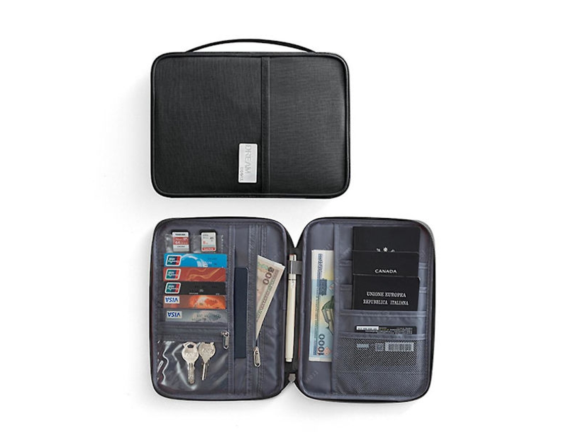 Carteira De Viagem Familiar, Porta-passaporte, Porta, Documentos E Organizador De Cartões(trompete)