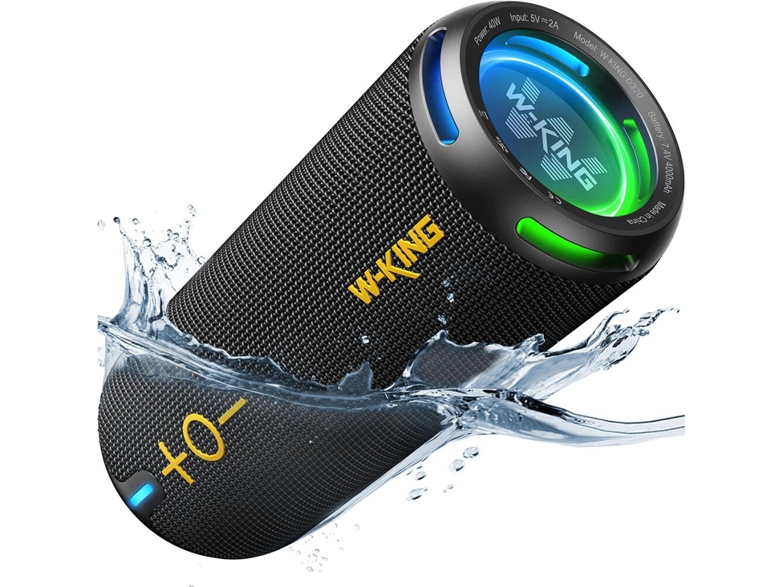 Caixa de Som Bluetooth Sem Fio W king D6 MDUG