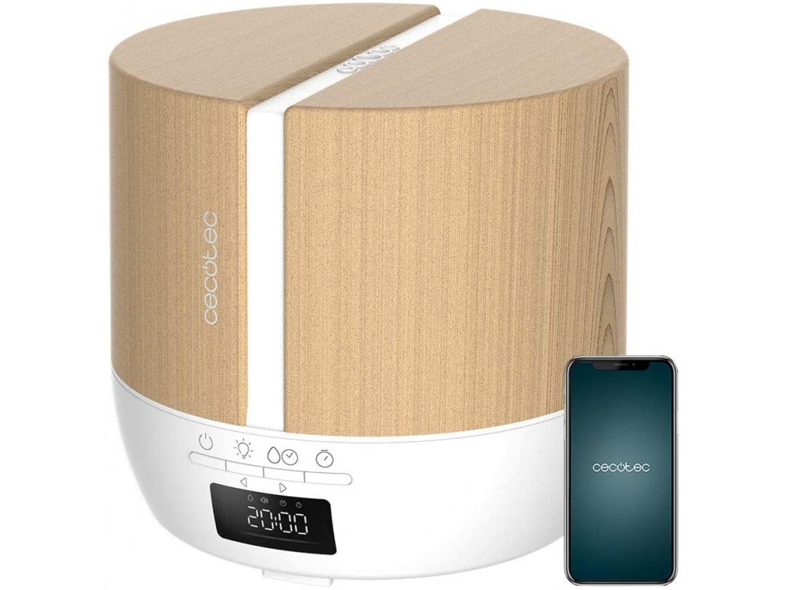 Humidificador Purearoma 550 Connected White Woody Cecotec 500 Ml