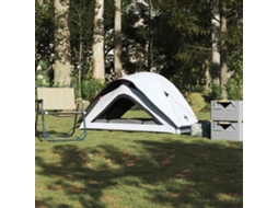 Vidaxl Tenda De Campismo P/ 1 Pessoa Tecido Opaco Impermeável Branco