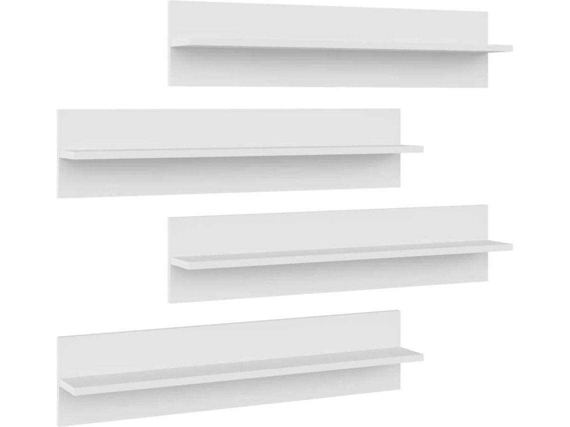 Wall Shelf, Wall Shelves Vidaxl Branco Madeira Processada (n/a)