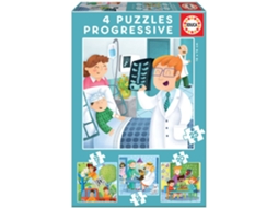 Puzzle EDUCA Progressivo Profissões (Idade Mínima: 3 Anos - 0 Peças)