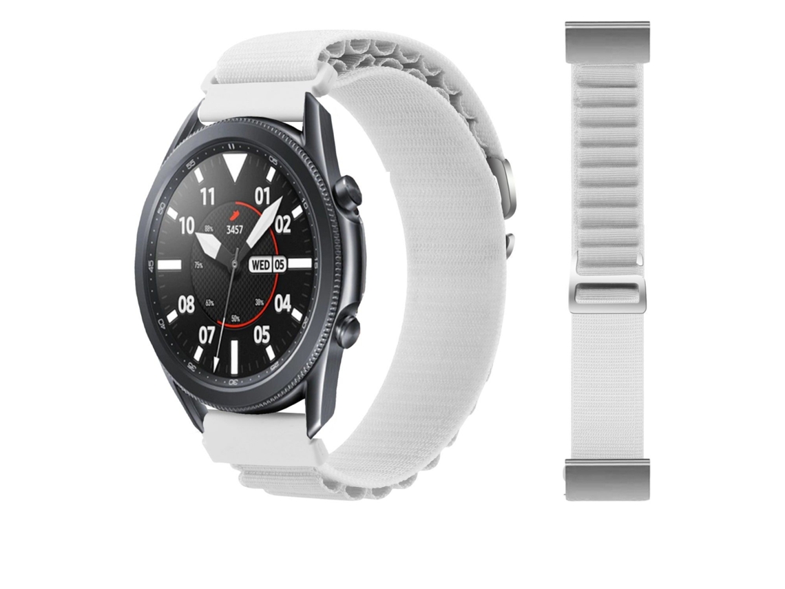 Bracelete Loop Alpine para Garmin Quatix 6 Titanium Branco