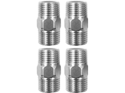 Conexão De Ducha Em Aço Inoxidável - 4 Unidades - Durável E Resistente À Corrosão - Adaptador De Chuveiro De 1/2 Polegada - Conexão Universal - Apropr