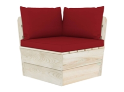 Pallet Corner Sofa, Pallet Corner Sofas Vidaxl Vermelho Madeira (n/a)