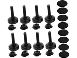 Conjunto De 8 Extensores Nivelamento Ajustáveis Para Pés Mesa, Para Suporte De Móveis