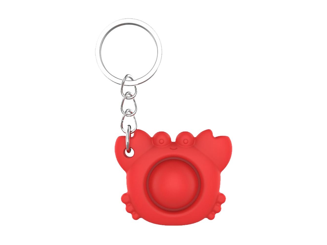 Mali brinquedo Sensorial Silicone Squeezing Bubble Keychain para Descompressão Kids e Adultos