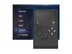 Mini Console De Videogame Portátil Retrô Em Preto Ly Ebike