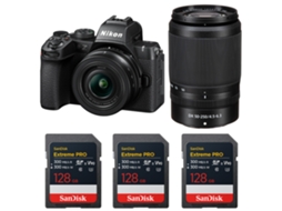 Z50 Ii + 16 50mm + 50 250mm + 3 Sandisk 128gb Extreme Pro Uhs ii Sdxc + Ebook “20 Dicas para Fotos Que Impressionam” NIKON
