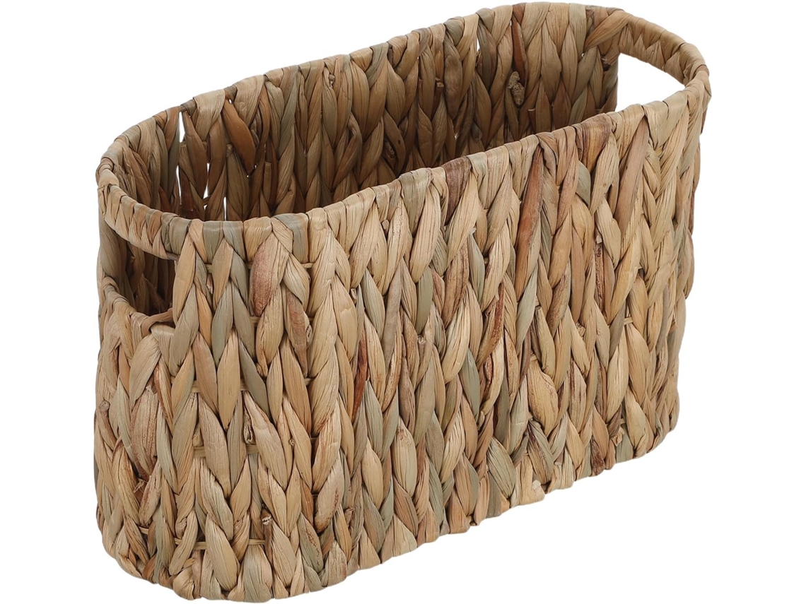 Cesto Porta Papel Higiênico Shineofi Em Rattan, Design Boho Elegante, Organizador De Banheiro Resistente A Arranhões Com