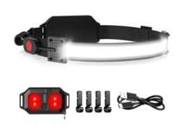 Farol Led Usb Recarregável BISBISOUS Tly-T1 1000 Lumen 230 Feixe Amplo Luz Traseira Vermelha Preto VIGA EUROPE
